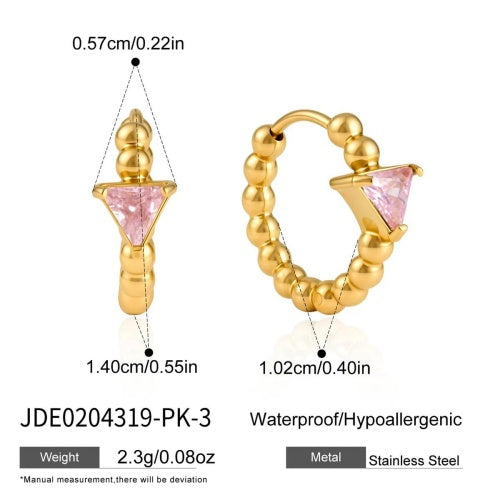 Boucles d’oreilles en acier – E0204319-PK-3