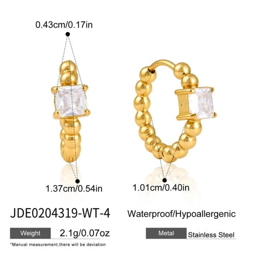 Boucles d’oreilles en acier – E0204319-WT-4