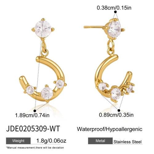 BOUCLES D’OREILLES ACIER REF E0205309-WT