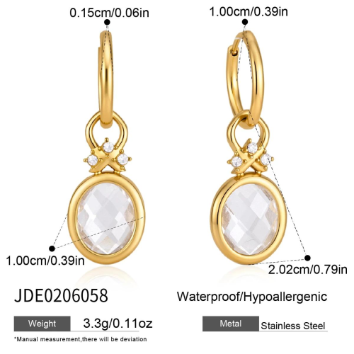 BOUCLES D’OREILLES ACIER REF E0206058
