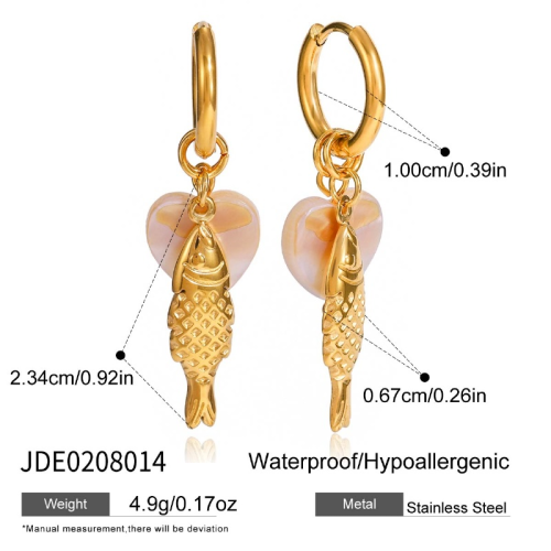Boucles d’oreilles en acier – E0208014