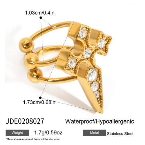 Boucles d’oreilles en acier – E0208027