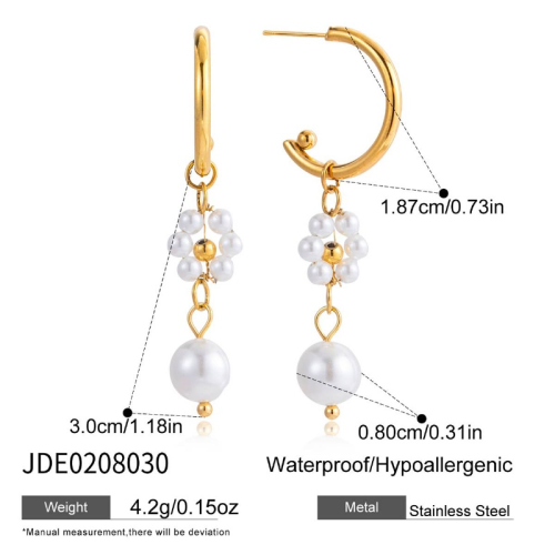 Boucles d’oreilles en acier – E0208030