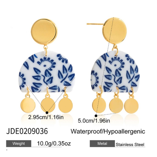 Boucles d’oreilles en acier – E0209036