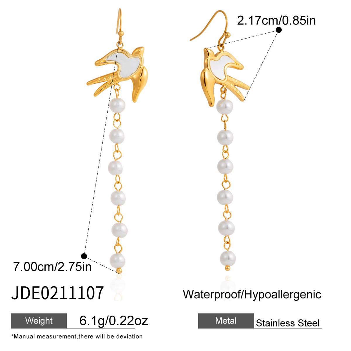 Boucles d’oreilles en acier – E0211107
