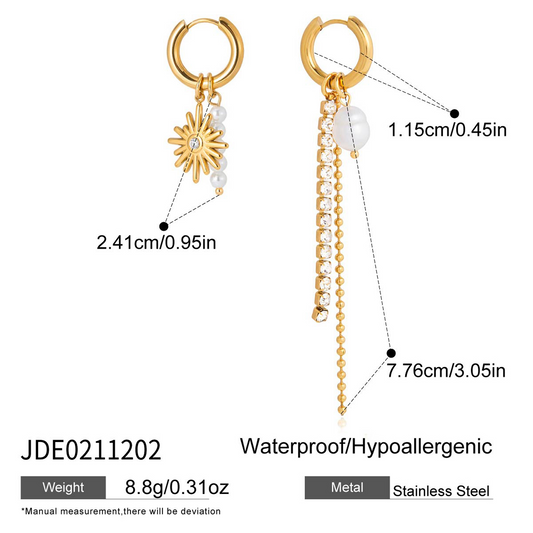 Boucles d’oreilles en acier – E0211202