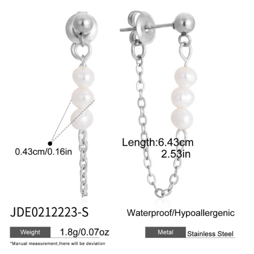 Boucles d’oreilles en acier – E0212223-S