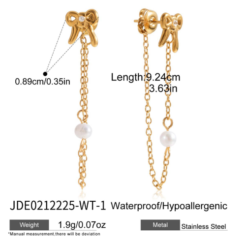 Boucles d’oreilles en acier – E0212225-WT-1