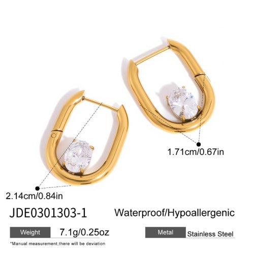 Boucles d’oreilles en acier – E0301303-1