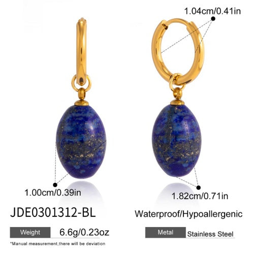 Boucles d’oreilles en acier – E0301312-BL