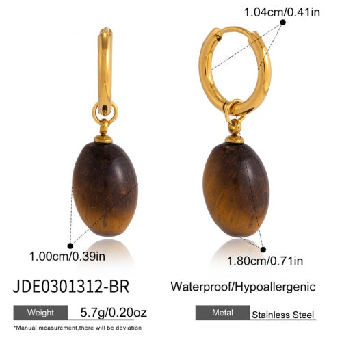 Boucles d’oreilles en acier – E0301312-BR