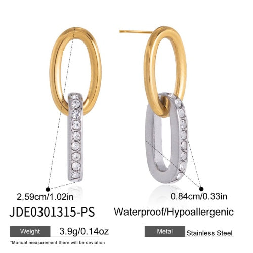 Boucles d’oreilles en acier – E0301315-PS