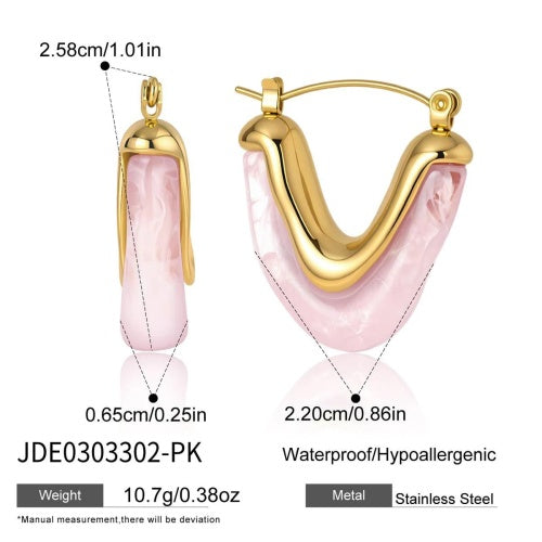 Boucles d’oreilles en acier – E0303302-PK