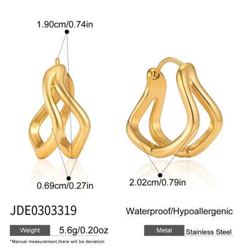 BOUCLES D’OREILLES ACIER REF E0303319