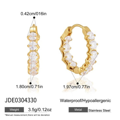 Boucles d’oreilles en acier – E0304330