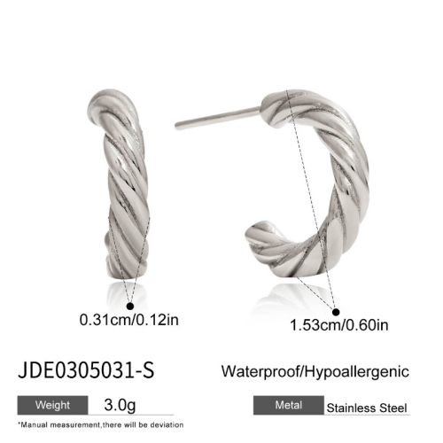 Boucles d’oreilles en acier – E0305031-S
