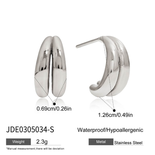 Boucles d’oreilles en acier – E0305034-S