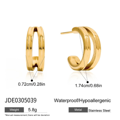 Boucles d’oreilles en acier – E0305039