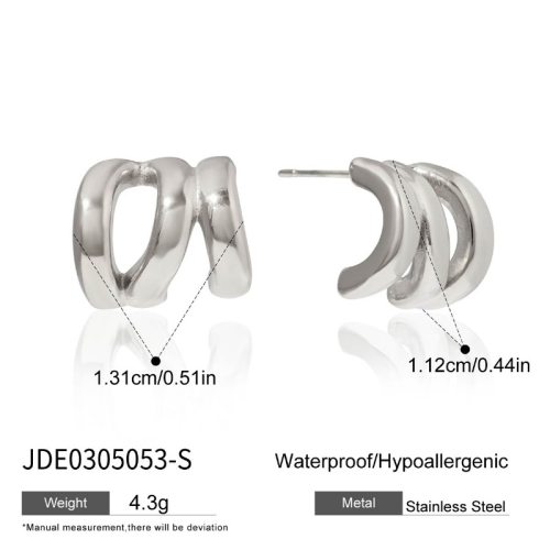 Boucles d’oreilles en acier – E0305053-S