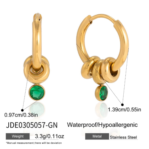 Boucles d’oreilles en acier – E0305057-GN