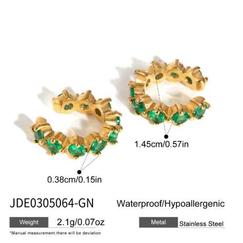 Boucles d’oreilles en acier – E0305064-GN