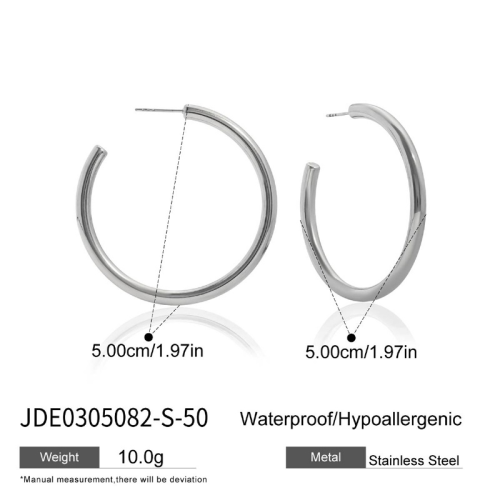 Boucles d’oreilles en acier – E0305082-S-50