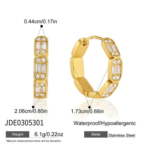 BOUCLES D’OREILLES ACIER REF E0305301
