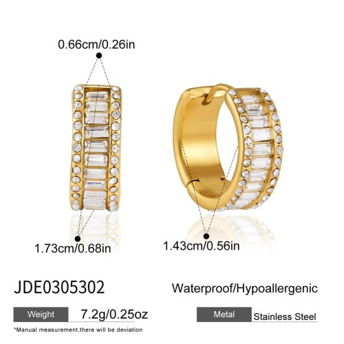 BOUCLES D’OREILLES ACIER REF E0305302