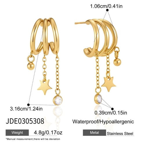 Boucles d’oreilles en acier – E0305308