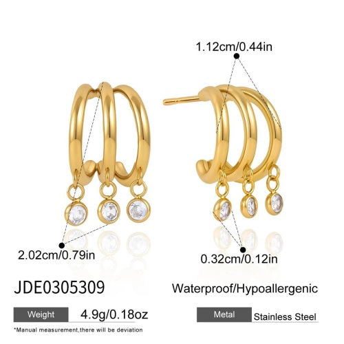 Boucles d’oreilles en acier – E0305309