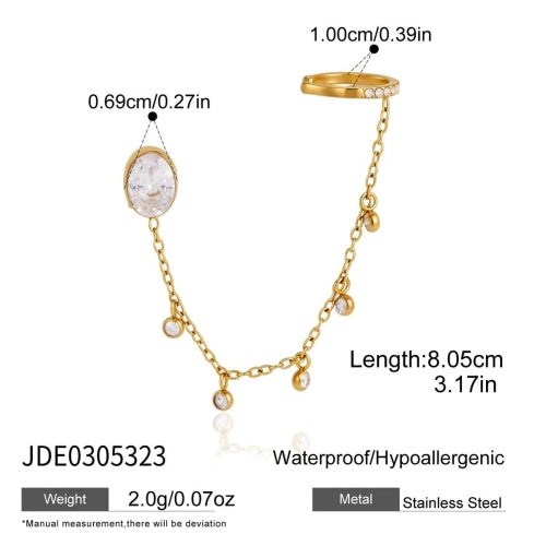 BOUCLES D’OREILLES ACIER REF E0305323