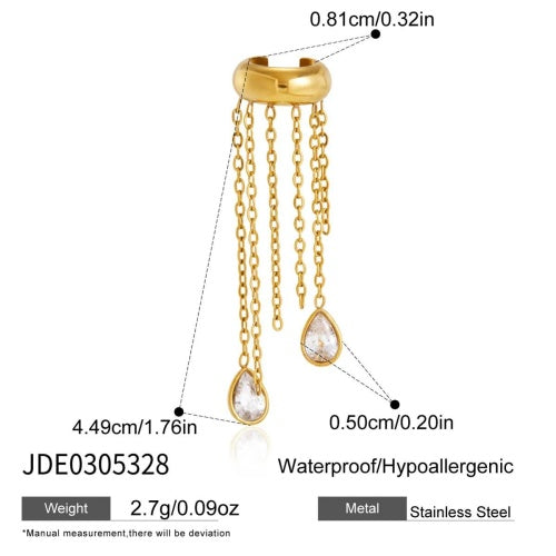 BOUCLES D’OREILLES ACIER REF E0305328