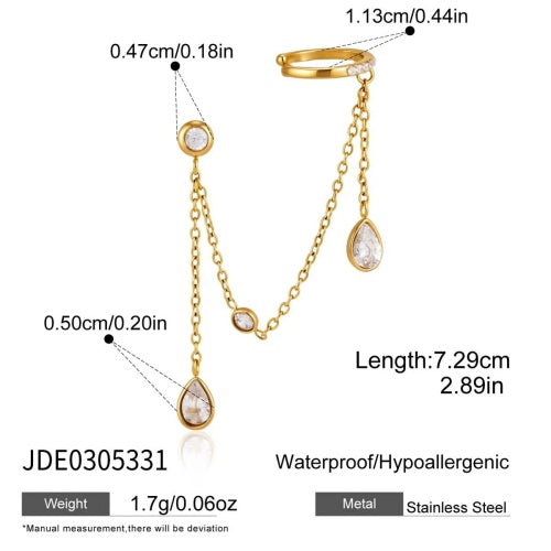 BOUCLES D’OREILLES ACIER REF E0305331