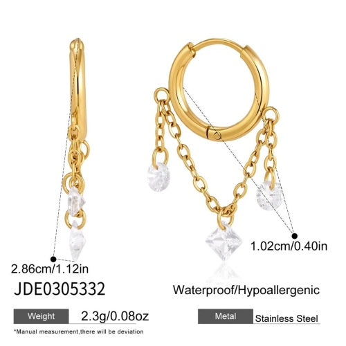 Boucles d’oreilles en acier – E0305332
