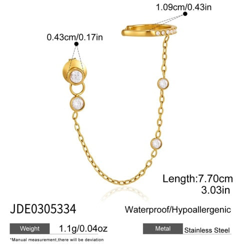 BOUCLES D’OREILLES ACIER REF E0305334