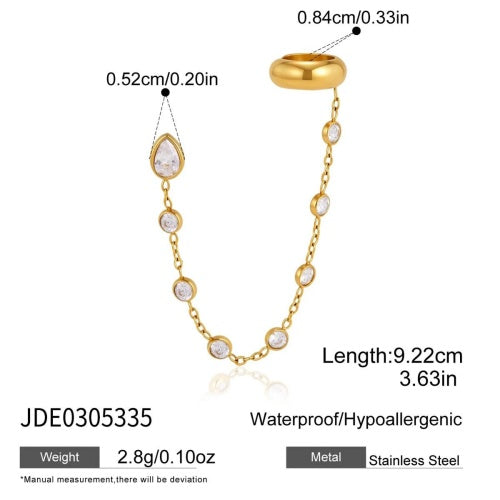 BOUCLES D’OREILLES ACIER REF E0305335