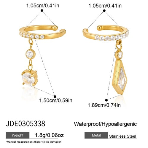 BOUCLES D’OREILLES ACIER REF E0305338