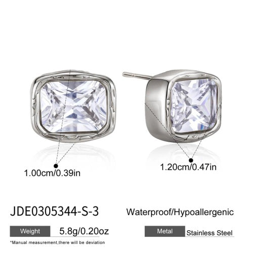 BOUCLES D’OREILLES ACIER REF E0305344-S-3