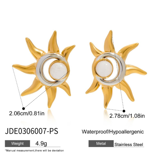 Boucles d’oreilles en acier – E0306007-PS