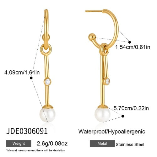 BOUCLES D’OREILLES ACIER REF E0306091