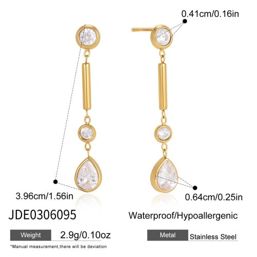 BOUCLES D’OREILLES ACIER REF E0306095