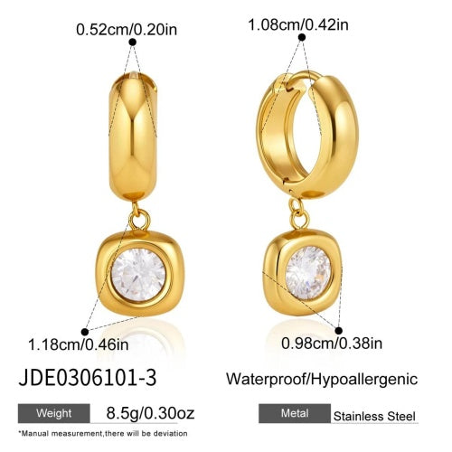 BOUCLES D’OREILLES ACIER REF E0306101-3