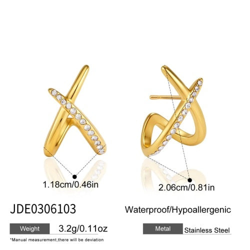 BOUCLES D’OREILLES ACIER REF E0306103