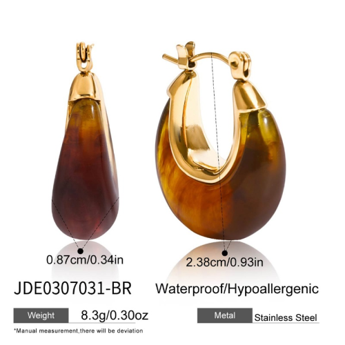 Boucles d’oreilles en acier – E0307031-BR
