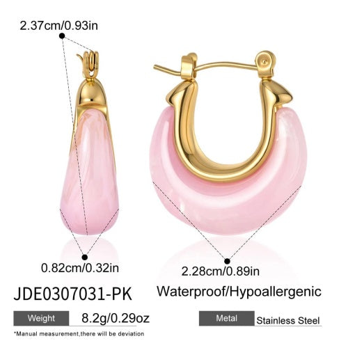 Boucles d’oreilles en acier – E0307031-PK