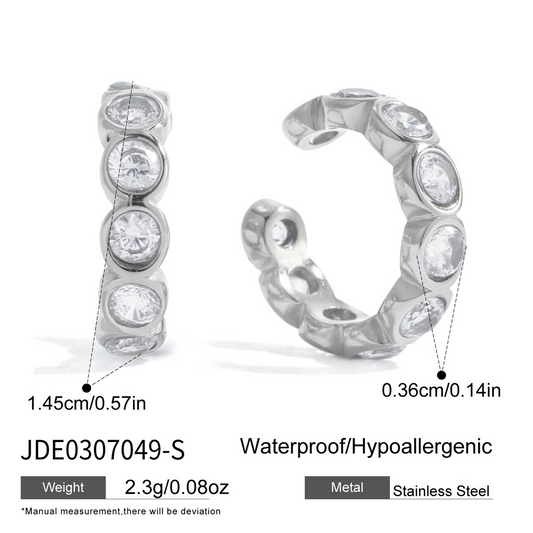 Boucles d’oreilles en acier – E0307049-S
