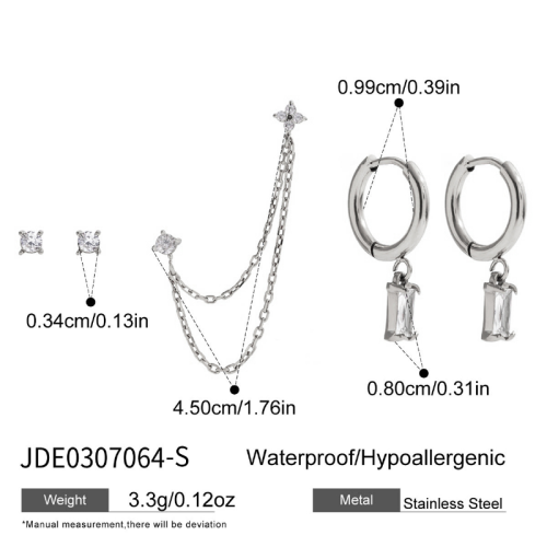 Boucles d’oreilles en acier – E0307064-S