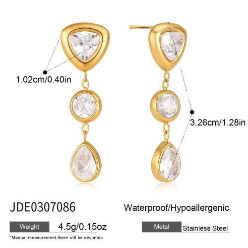BOUCLES D’OREILLES ACIER REF E0307086