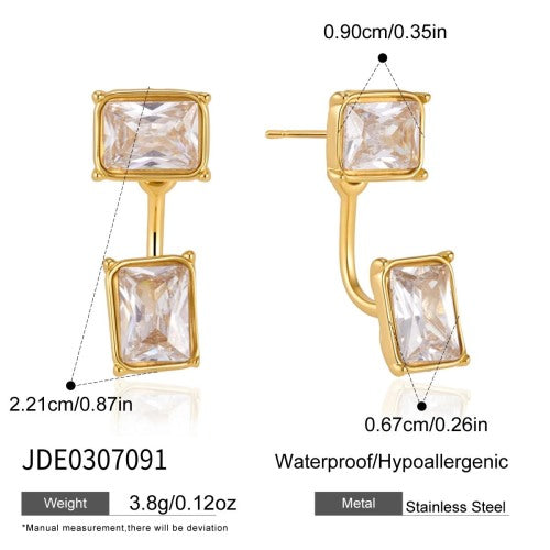 BOUCLES D’OREILLES ACIER REF E0307091