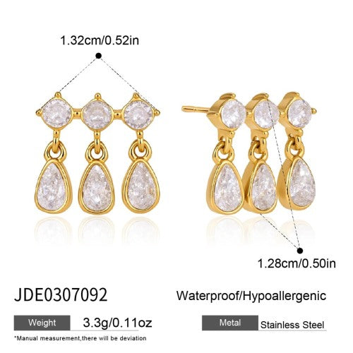 BOUCLES D’OREILLES ACIER REF E0307092